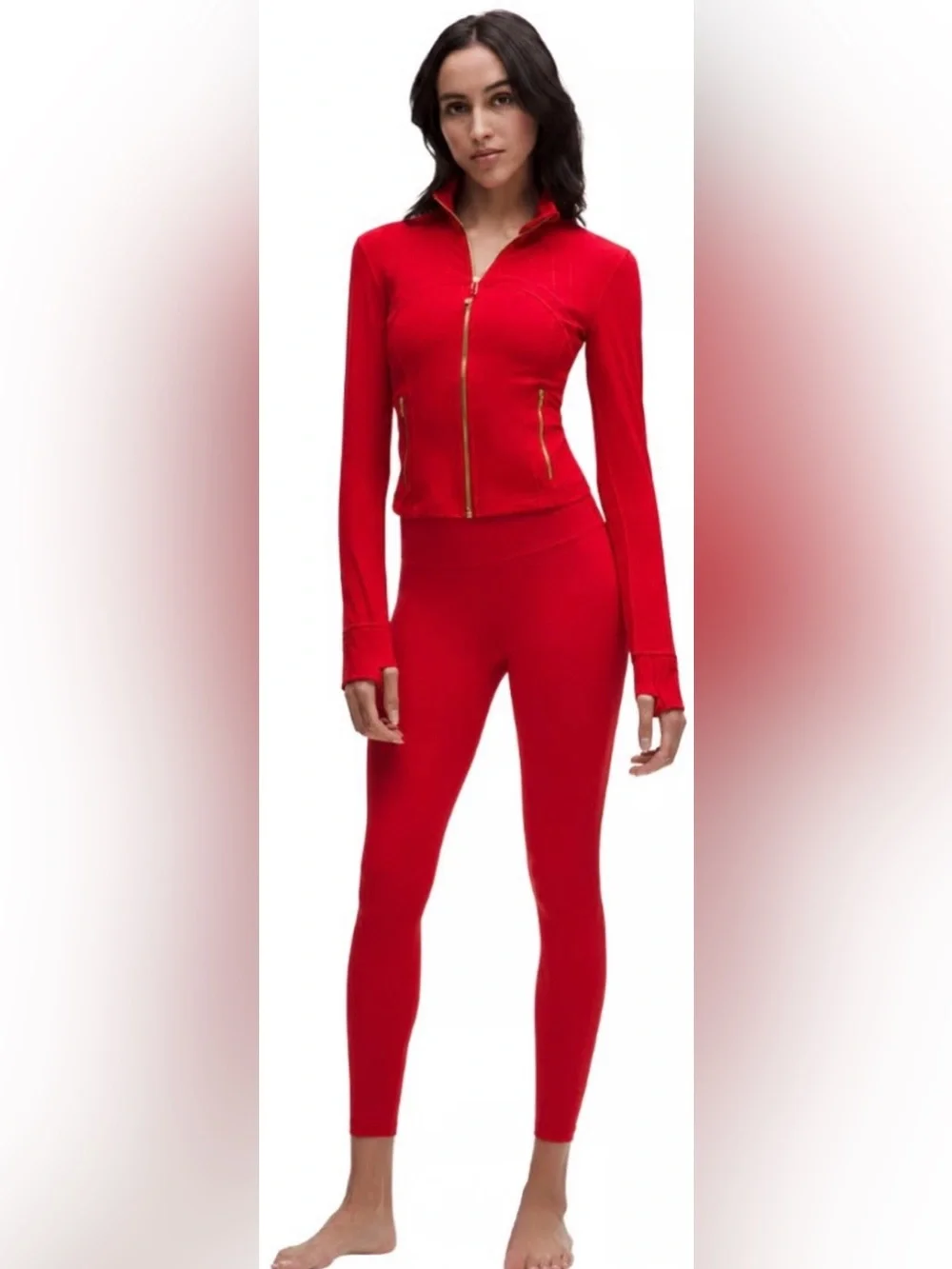 lululemon athletica Define Cropped Jacket in Oxford Red size 2 (no tags)